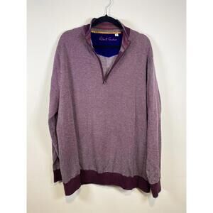 Robert Graham Men's 3XL Quarter Zip Sweater